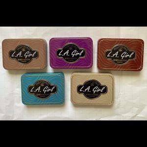 ♥️NIB LA Girl Inspiring Bundle 5 Eyeshadow Palette Lot Classic Tin Compact Colle